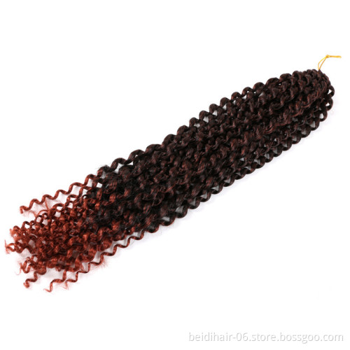 Passion Twist Prelooped Crochet Hair Braid Spring Long Bohemian Curl Braids Water Wave Hook Locs Synthetic Hair